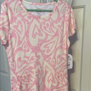 Pink Heart Pattern Dress